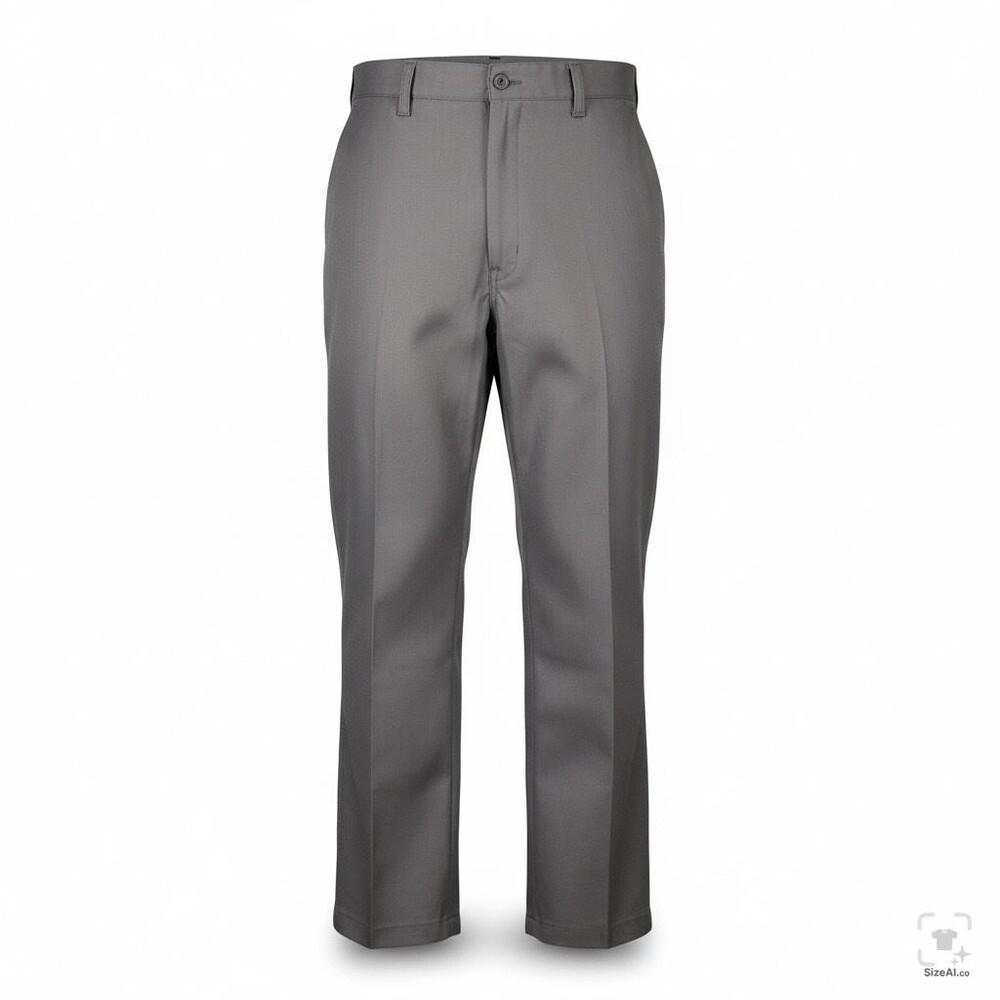 Dickies Pants Boys XL 40x30 Gray Chino Twill Polyester Cotton Zip Honduras